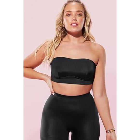 YITTY Other - NEW Yitty Headliner Shaping Bandeau Black Tube Removable Strap Size L